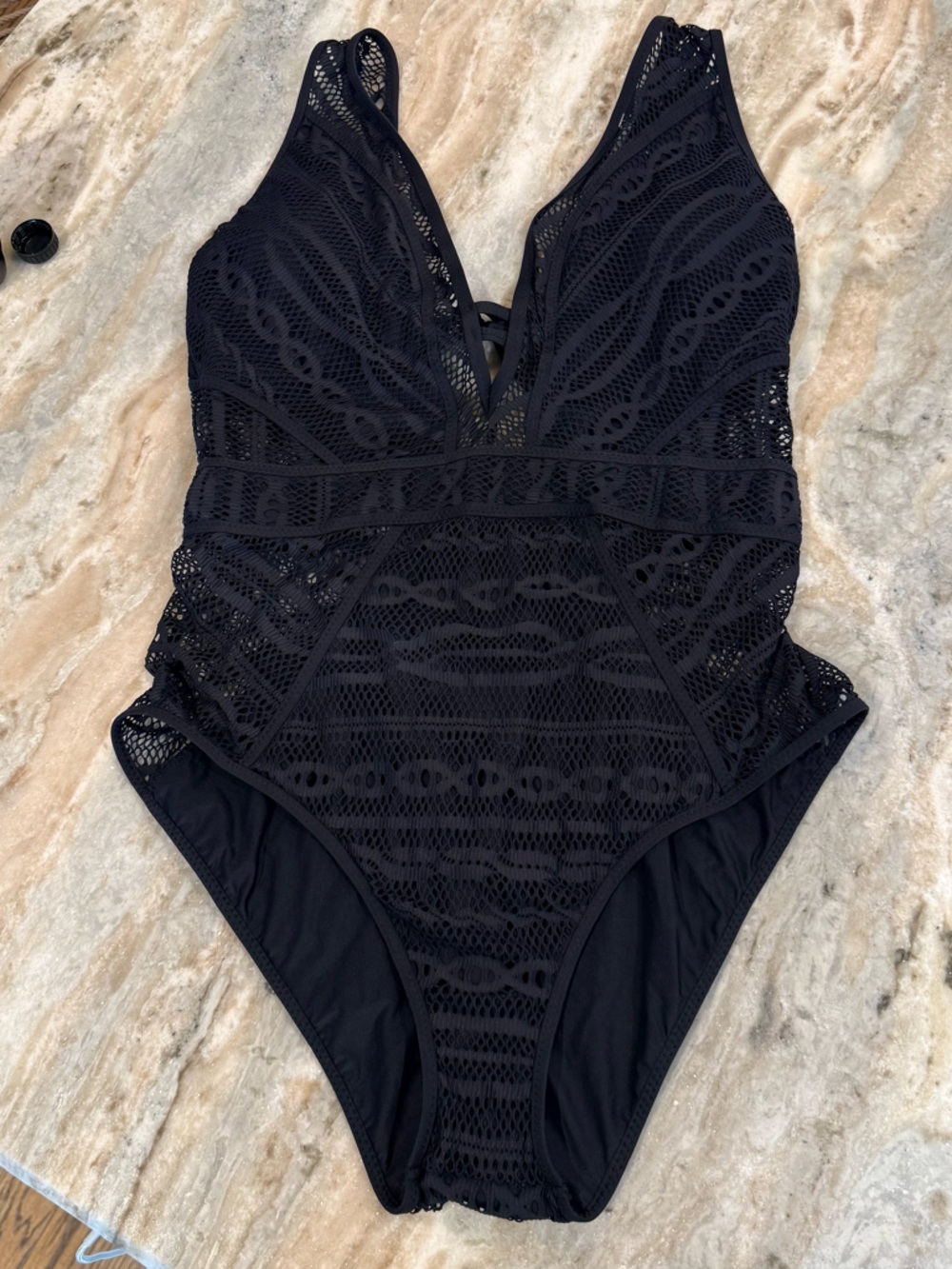 NWT Women’s BECCA Color Play black one piece swimsuit- Size XXL - Picture 3 of 8